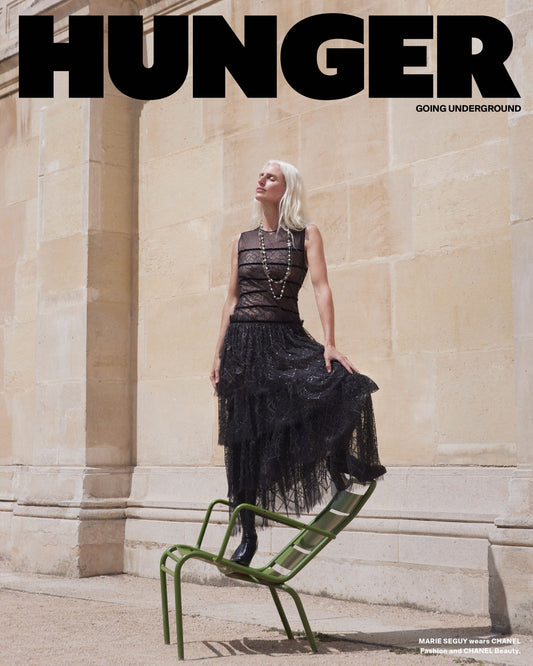 Marie Seguy covers the Going Underground issue in Chanel Fashion and Chanel Beauty
