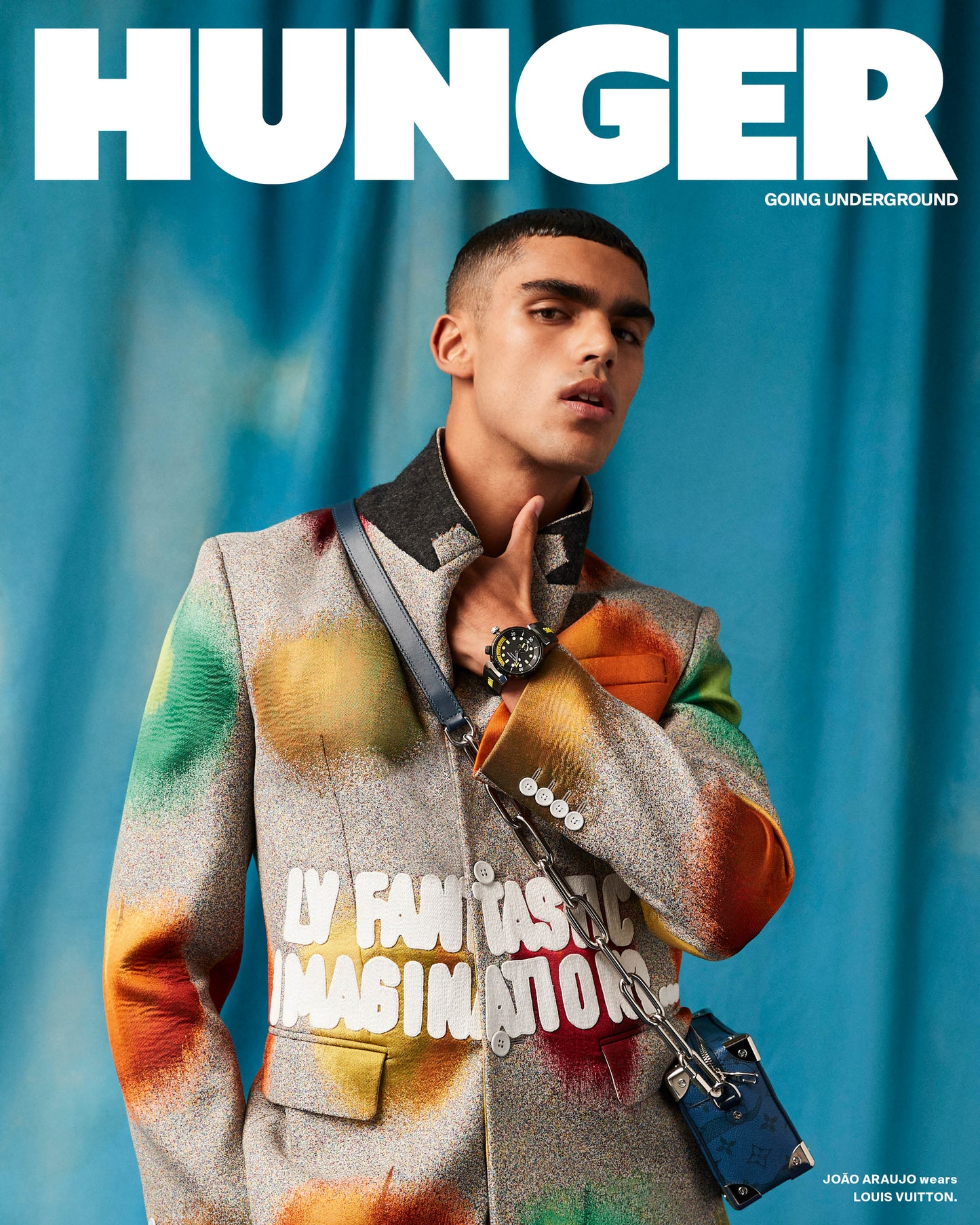 João Araujo covers the Going Underground issue in Louis Vuitton