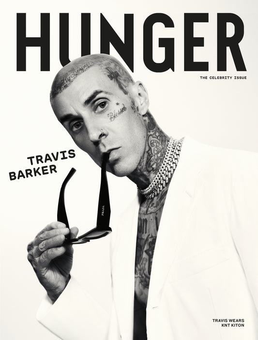 Travis Barker covers The Celebrity issue in KNT KITON